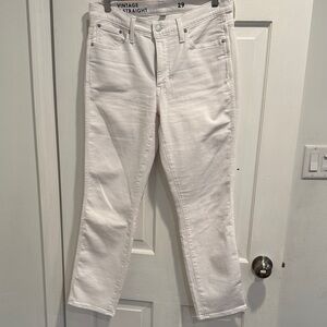 J. Crew Off-White Straight-Leg Women's Jeans